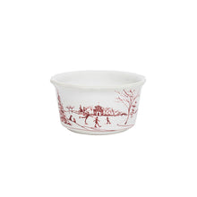 Load image into Gallery viewer, Country Estate Winter Frolic Ramekin, Ruby

