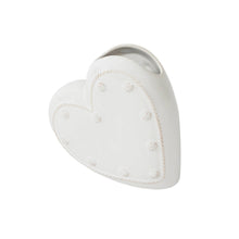 Load image into Gallery viewer, Heart Vase, 6" |  Whitewash
