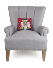 Load image into Gallery viewer, Holiday Nutcracker Hook Pillow, 10 x 10&quot;
