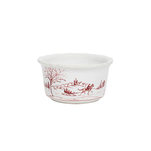 Load image into Gallery viewer, Country Estate Winter Frolic Ramekin, Ruby
