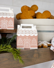 Load image into Gallery viewer, Gingerbread House Gable Treat Boxes, 6ct
