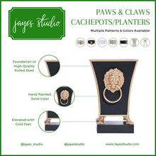 Load image into Gallery viewer, Paws &amp; Claws Fluted Square Cachepot Planter, White
