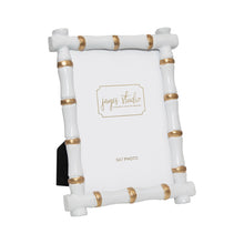 Load image into Gallery viewer, Gracie Chloe Photo Frame, 5x7 | White &amp; Gold
