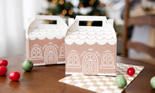 Load image into Gallery viewer, Gingerbread House Gable Treat Boxes, 6ct
