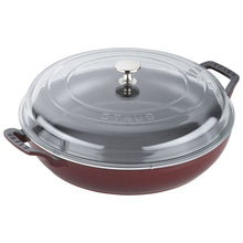 Load image into Gallery viewer, Braiser with Glass Lid 3.4 QT, Grenadine
