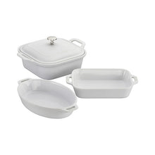 Load image into Gallery viewer, 4-Pc, Mixed Baking Dish Set, White
