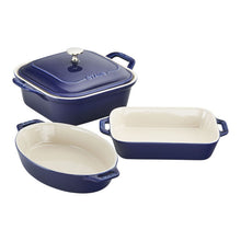Load image into Gallery viewer, 4-Pc, Mixed Baking Dish Set, Dark Blue
