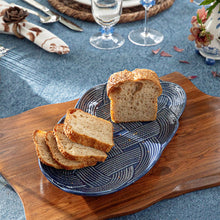 Load image into Gallery viewer, Mystic Knot 15" Hostess Tray, Denim
