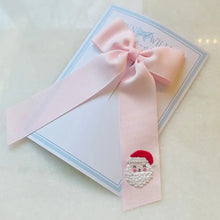 Load image into Gallery viewer, Medium Santa Claus Bow, Pale Pink
