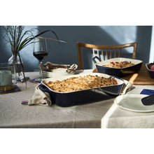 Load image into Gallery viewer, 3-Pc Rectangular Baking Dish Set, Dark Blue

