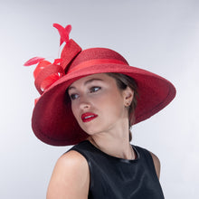 Load image into Gallery viewer, Metallic Wide-Brimmed, Red
