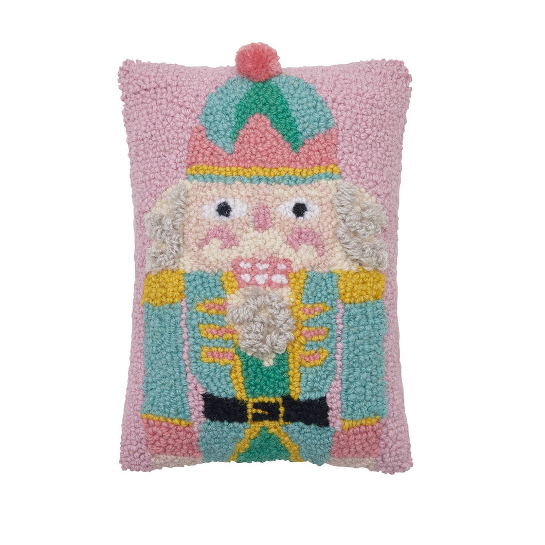 Pink Nutcracker Hook Pillow, 8 x 12