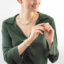 Load image into Gallery viewer, Precious Fusion Offset Bracelet, Gold-Green
