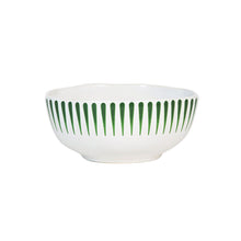 Load image into Gallery viewer, Sitio Stripe Cereal/Ice Cream Bowl, Basil
