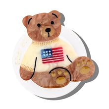 Load image into Gallery viewer, Hand-Painted Americana Teddy Gripcharm
