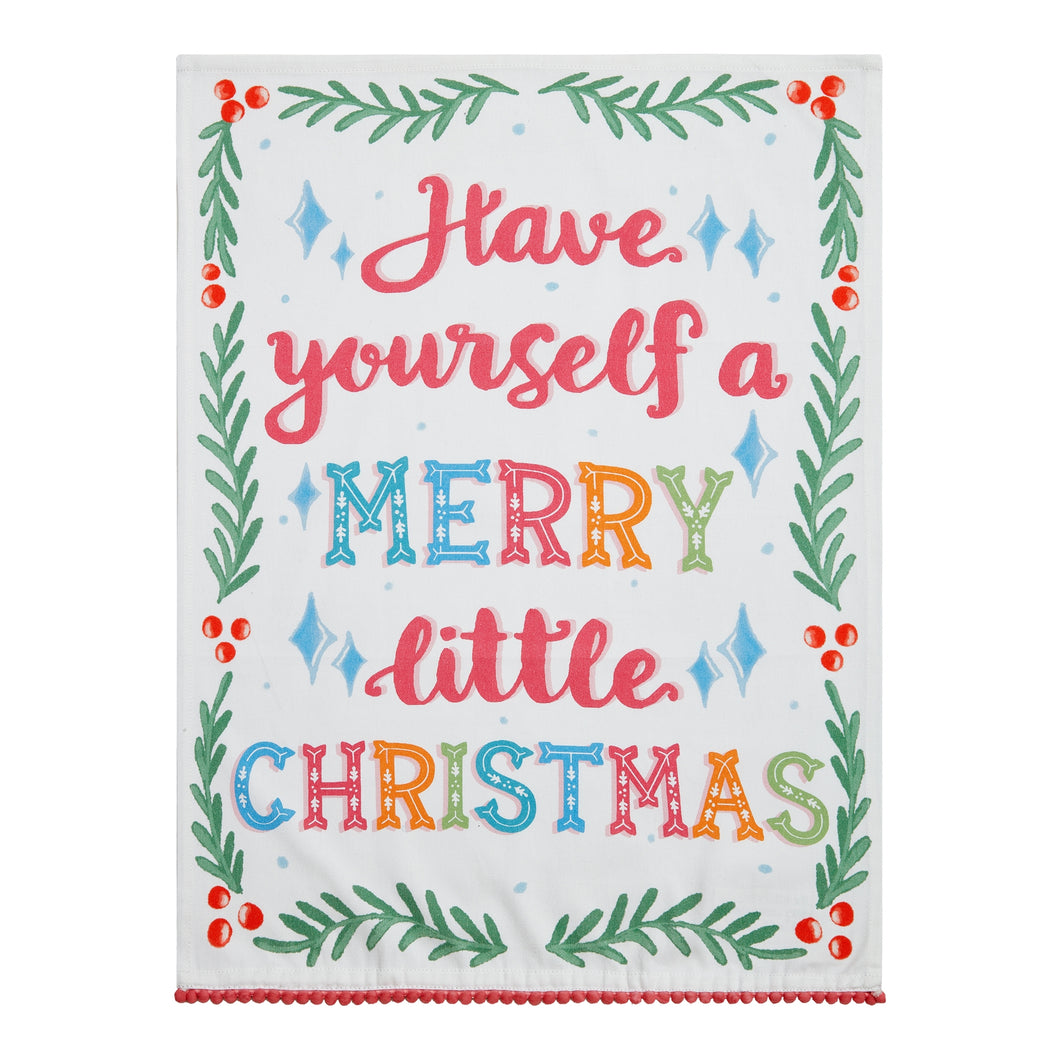 Merry Little Christmas Tea Towel