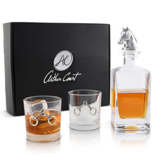 Load image into Gallery viewer, Equestrian Decanter Set with Glasses
