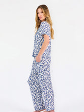 Load image into Gallery viewer, Charlotte Pajama Pants Set | Ivy Script Navy
