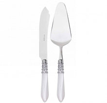 Load image into Gallery viewer, Melodia 2-Piece Cake Serving Set Pie, White

