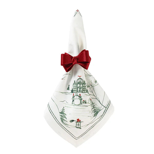 Country Estate Winter Frolic Napkin, Evergreen