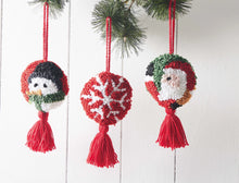 Load image into Gallery viewer, Red Snowflake Hook Ornament
