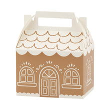 Load image into Gallery viewer, Gingerbread House Gable Treat Boxes, 6ct
