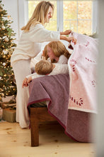 Load image into Gallery viewer, Harborview Herringbone Maroon Blanket
