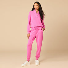 Load image into Gallery viewer, DreamTech ¼ Zip Jogger Set, Fuchsia

