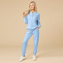 Load image into Gallery viewer, DreamTech ¼ Zip Jogger Set, Sky Blue
