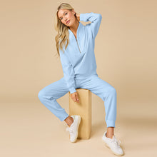 Load image into Gallery viewer, DreamTech ¼ Zip Jogger Set, Sky Blue
