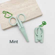 Load image into Gallery viewer, Portable Folding Scissors with Sheath, Mint
