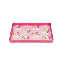 Load image into Gallery viewer, Jolly Santa Enameled Oliver Tray, 8x12&quot;
