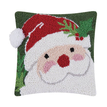 Load image into Gallery viewer, Santa Hat with Pom Pom Hook Pillow, 10 x 10&quot;
