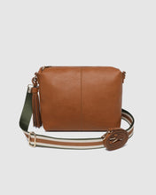 Load image into Gallery viewer, Daisy Stripe Crossbody Bag, Tan
