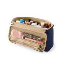 Load image into Gallery viewer, Large Train Case - Navy/ Khaki
