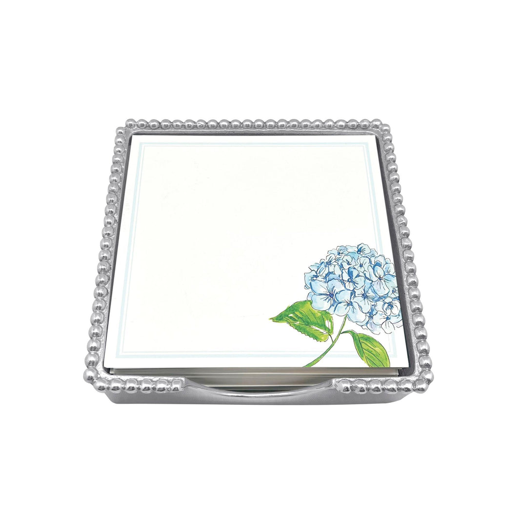Hydrangea Beaded Notepad Set