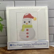 Load image into Gallery viewer, Snowman with Red Hat Needlepoint Kit
