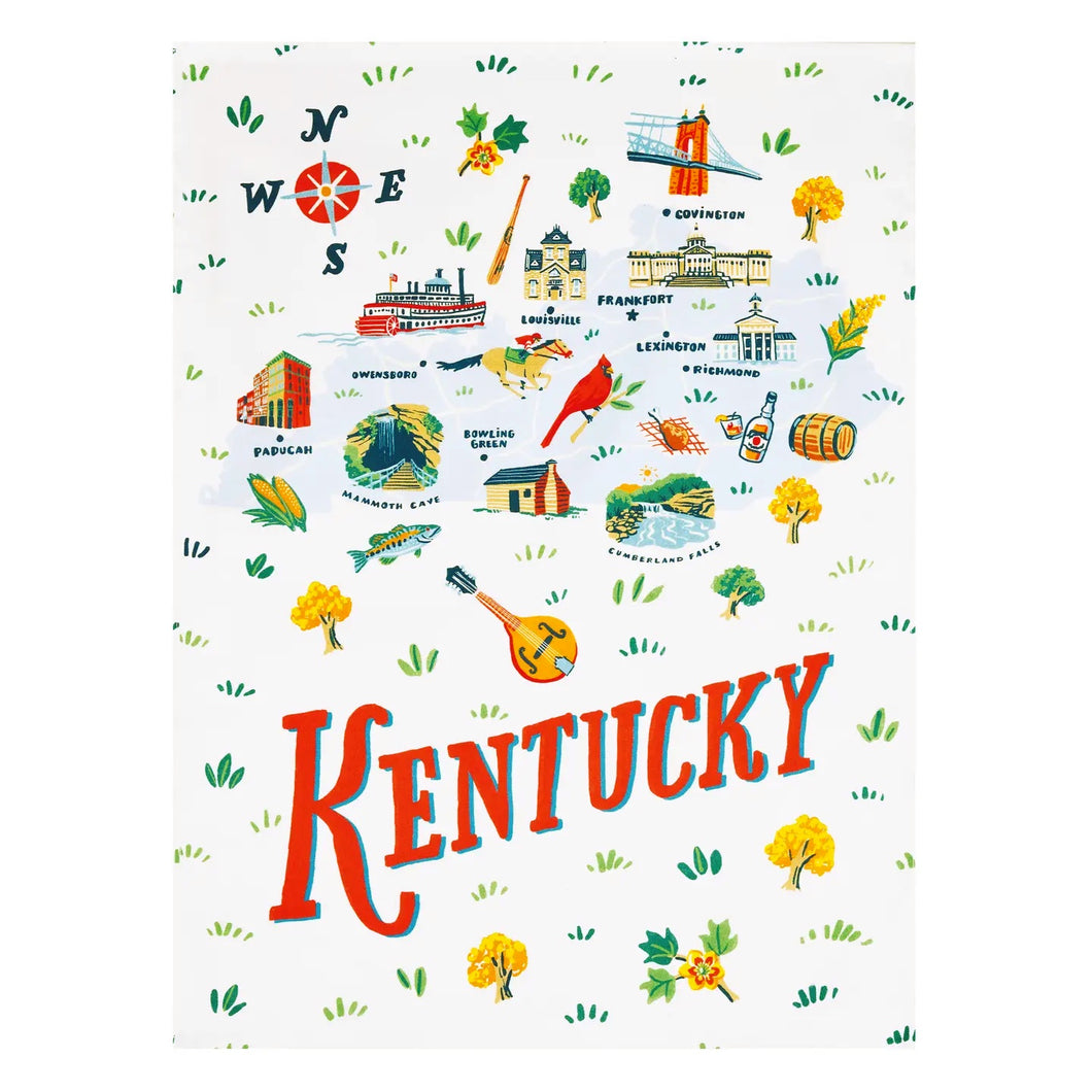 Kentucky Printed Kitchen Towel