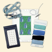 Load image into Gallery viewer, Self-Finishing Needlepoint Eyeglass Case, Buggin' Out
