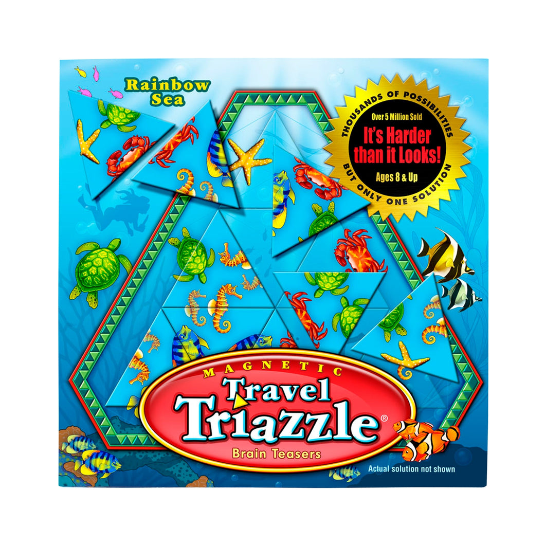 Wooden Travel Triazzle, Rainbow Sea