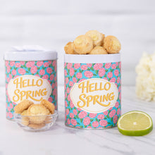 Load image into Gallery viewer, Cranstachio Shortbread Cookies, Hello Spring Roses Tin
