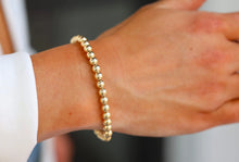 Load image into Gallery viewer, &quot;CLASSIC&quot; 14K Gold Filled Ball Bead Bracelet, 4mm
