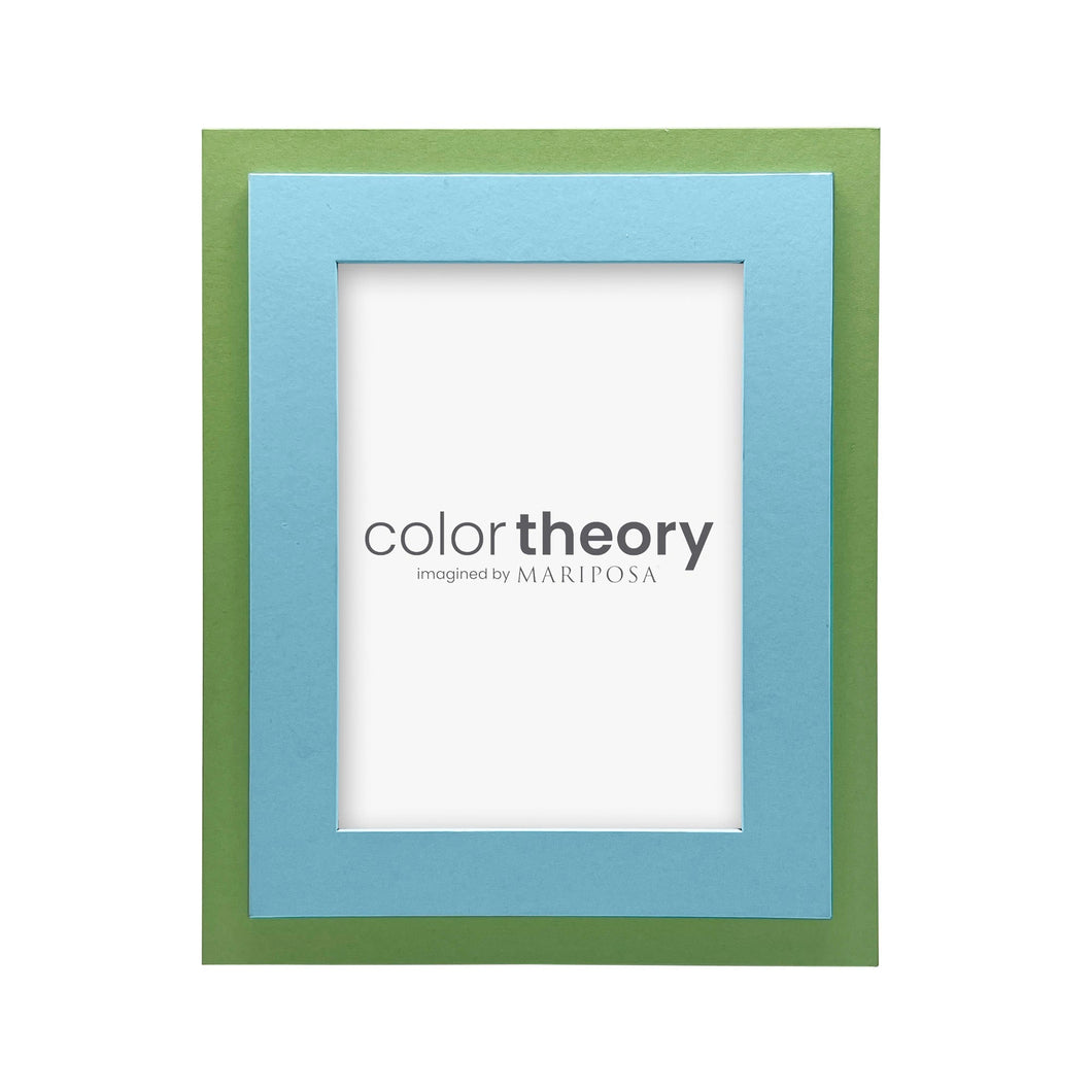 Tiered Sky Blue and Meadow Green 5x7 Frame