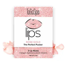 Load image into Gallery viewer, Lips: Rose Gold Lips By ToGoSpa the Perfect Pucker | 3 Pack
