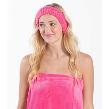 Load image into Gallery viewer, Hot Pink Perfectly Plush Spa Wrap

