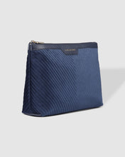 Load image into Gallery viewer, Bessie Makeup Bag, Velvet Navy
