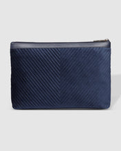 Load image into Gallery viewer, Bessie Makeup Bag, Velvet Navy
