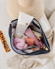 Load image into Gallery viewer, Bessie Makeup Bag, Velvet Navy
