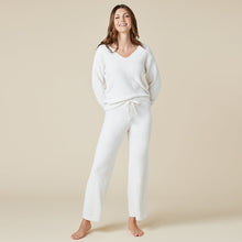 Load image into Gallery viewer, Solid Marshmallow V-Neck Lounge Set, Almond
