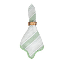 Load image into Gallery viewer, Cabana Stripe Napkin, Seagrass Set of 4
